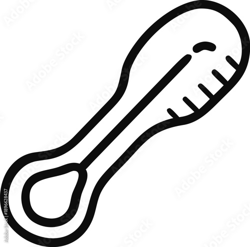 Thermometer Icon Vector Illustration Measuring Temperature Health Device