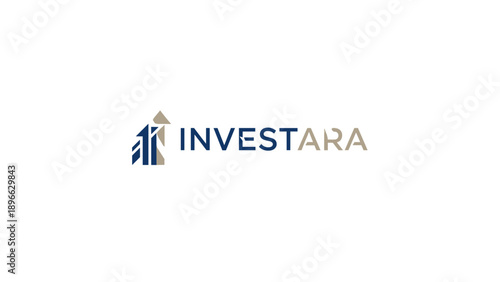 Investara Logo Design with Stylized Letter.
