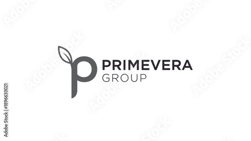 Primevera Group Company Logo Design Element.