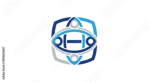 Stylized Eye Logo Design Element.