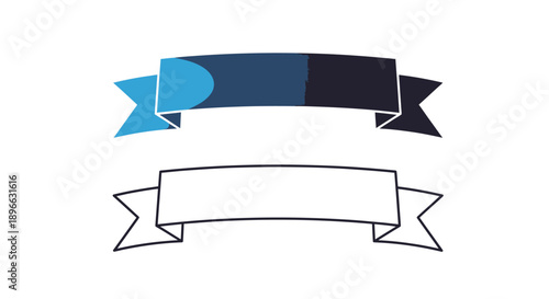 Blue banner design vector illustration Vector