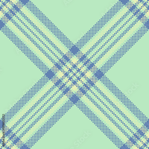 Upscale texture fabric plaid, cute textile tartan check. Path background vector seamless pattern in light and blue colors.