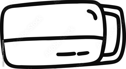 Simple Mug Outline Drawing