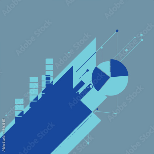 abstract vector illustration of business analytics.eps