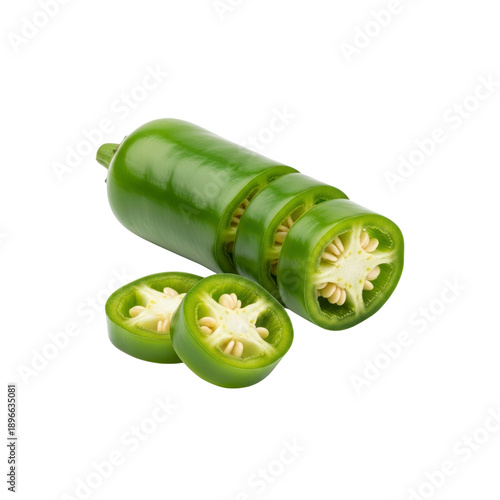 Sliced Green Jalapeno Peppers