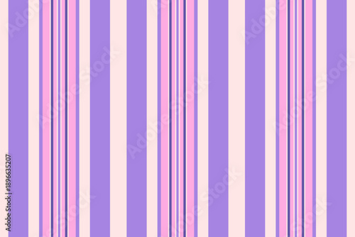 Bhoose vertical stripe fabric, easter vector background pattern. Arease texture textile lines seamless in misty rose and violet colors.