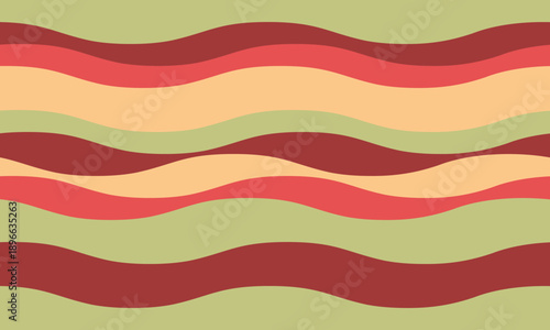 Vibrant wavy stripes in earthy tones create a calming yet dynamic pattern.  Perfect for backgrounds, website design, textile prints, or any project needing a touch of playful sophistication.