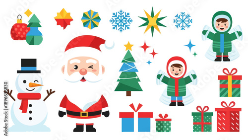 Christmas and Winter Holiday Elements Collection.