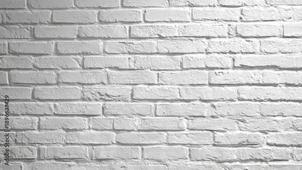 Fototapeta premium White painted brick wall texture background