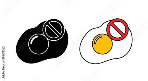 Abstract black and white shapes with signs Vector