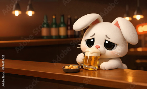 Sad Depressed Easter Bunny ...