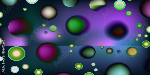 Space background with shiny stars and nebula. Vector realistic illustration of abstract night sky with shiny constellations, neon green, blue and pink gradient stardust, sparkling cosmic galaxy