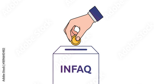 Election voting ballot box democracy participation Vector
