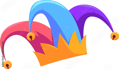 April Fool's Day Jester Hat Illustration
