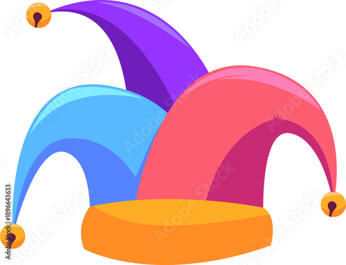 April Fool's Day Jester Hat Illustration