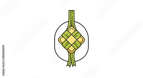 Green plant stem with nodes.