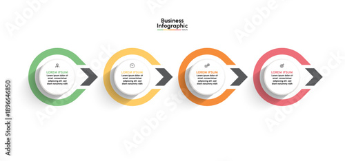 Business infographic design background template