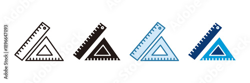 School Tools Icon Set Multiple Style Collection