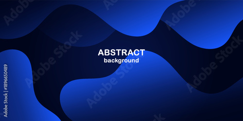 Abstract Blue Wave Background with Modern Gradient Design.Modern terendy design in vector illustration