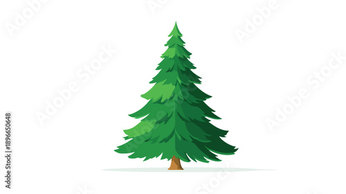 Green Christmas Tree Icon Clipart Vector Art & Illustration for Festive Designs
