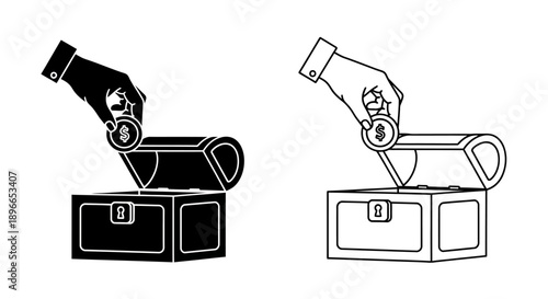 Robot arm industrial automation machine technology Vector