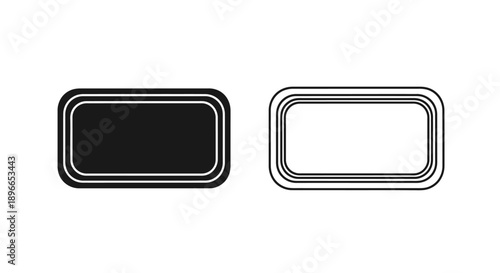 Modern minimalist black and white rectangles Vector
