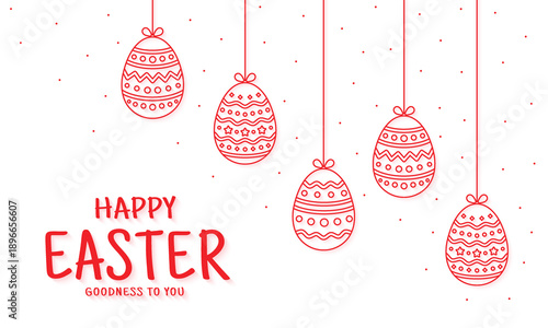 Vector Happy Easter Day Design Background