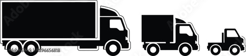 Truck size comparison silhouette