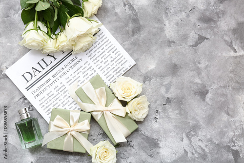 Composition with gift boxes...