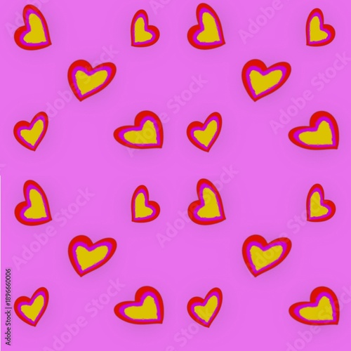 seamless pattern with hearts