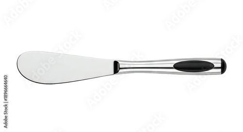 Silver and Black Butter Knife