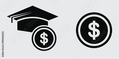 Education Costs and Student Finance Icon,