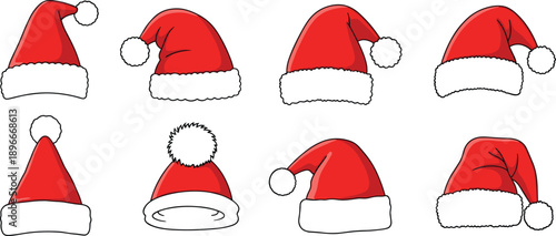 This clean Santa hat collection is perfect for cards, stickers, prints, and Christmas merch — so I packed the SEO with strong buyer keywords.