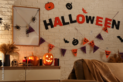 Interior of living room dec...