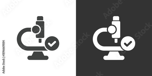 Valid Laboratory Analysis icon. Solid glyph series icon