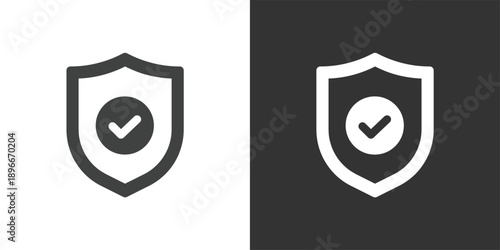 Guaranteed Protection icon. Solid glyph series icon