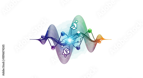 Vibrant Abstract Shapes with Colorful Design Elements.