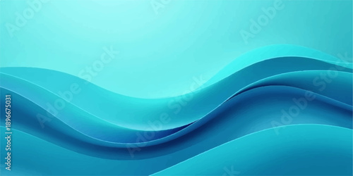 A dynamic blue abstract wave background featuring a flowing water design with light curves and motion lines for a professional business wallpaper illustration