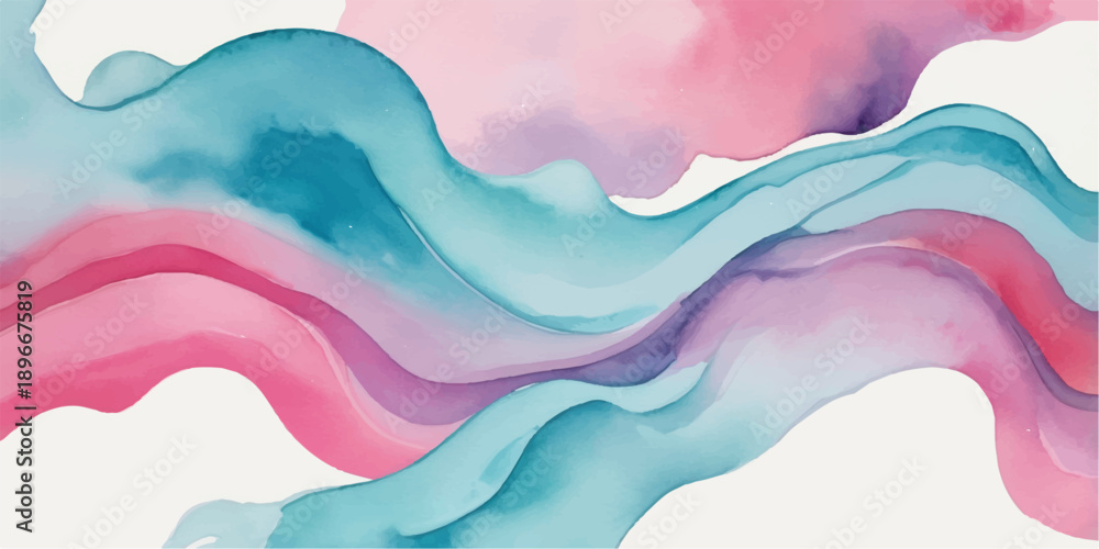 custom made wallpaper toronto digitalColorful abstract watercolor wave background