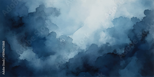 Blue sky with white clouds over the city