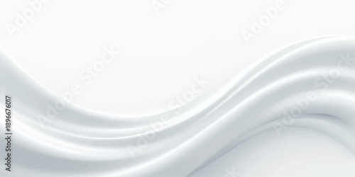 Abstract blue wavy background with smooth flowing curves