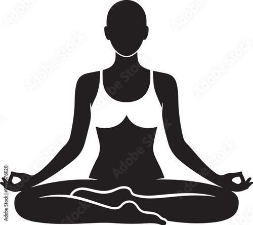 Calmness Woman Meditating Pose