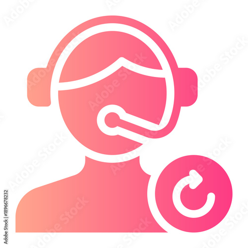 circular arrow gradient icon