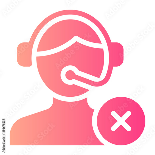 delete gradient icon