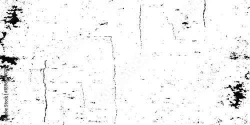 Abstract black grunge background with a dirty vintage paper texture featuring ink splashes and rain drop patterns on an old dusty wall surface