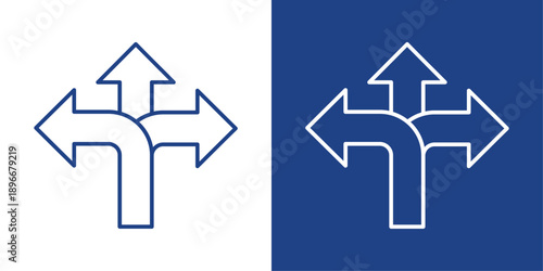 Flexibility Blue And White Icon Style Collection