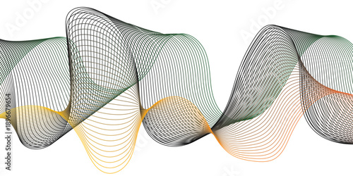 Geometric energy curve minimal flowing bland abstract vector wave line template. swoosh speed line music and science technology vector flow background.	
