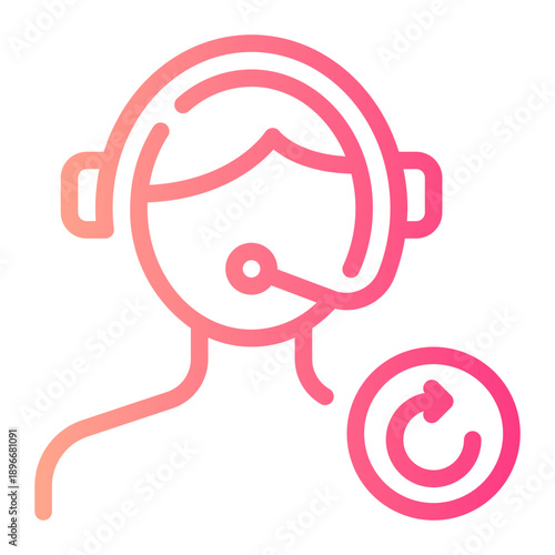 circular arrow gradient icon