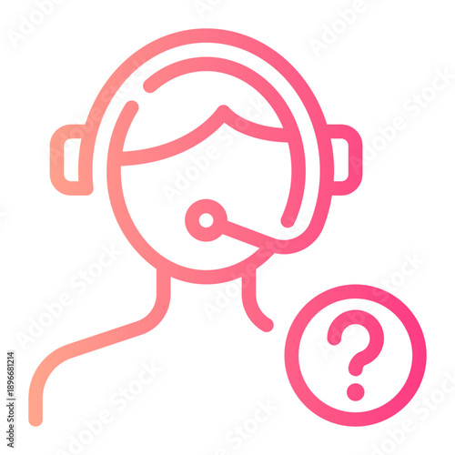 question gradient icon