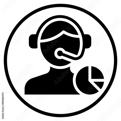 pie chart glyph icon